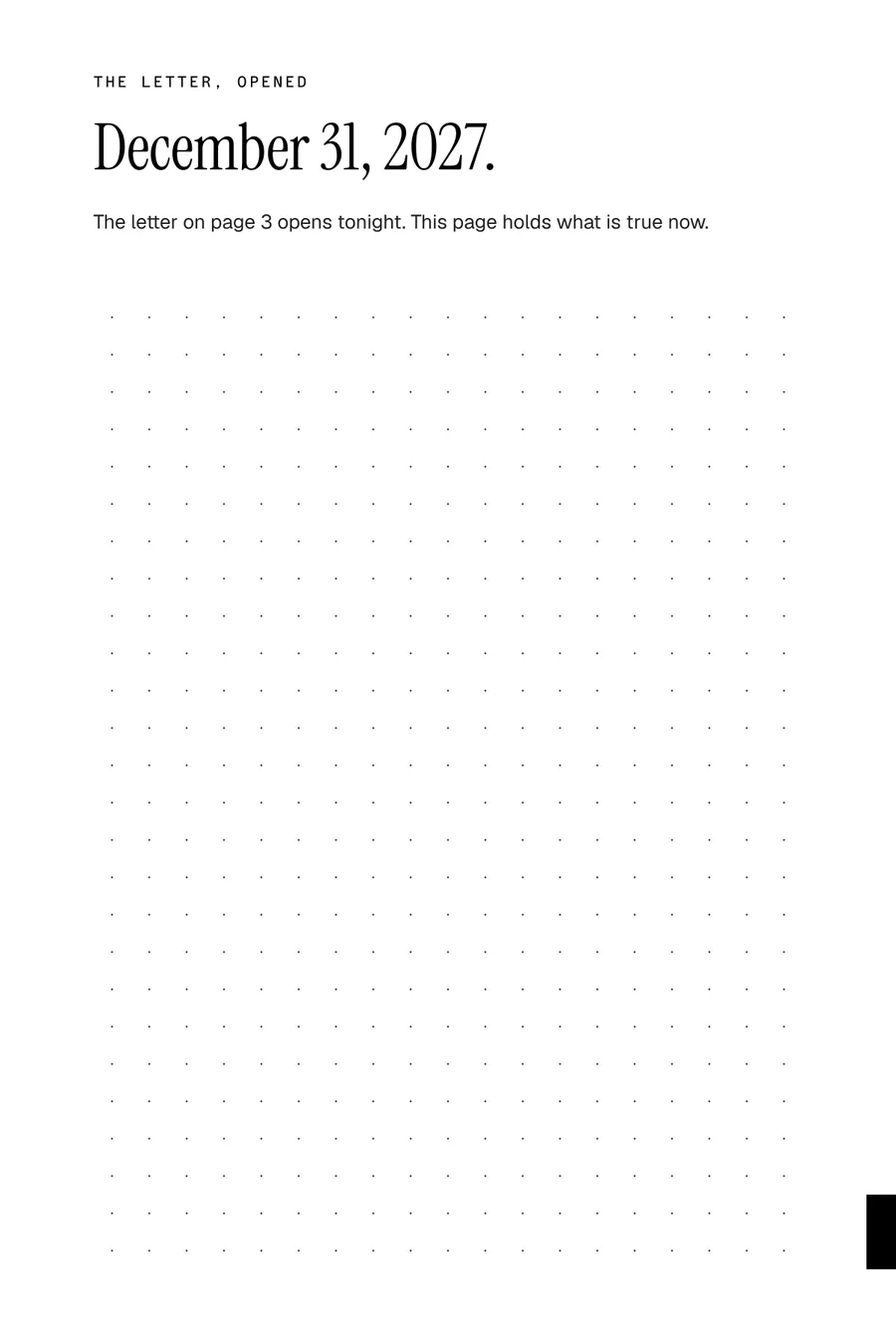 Page 169: December 31, 2027, the letter opened
